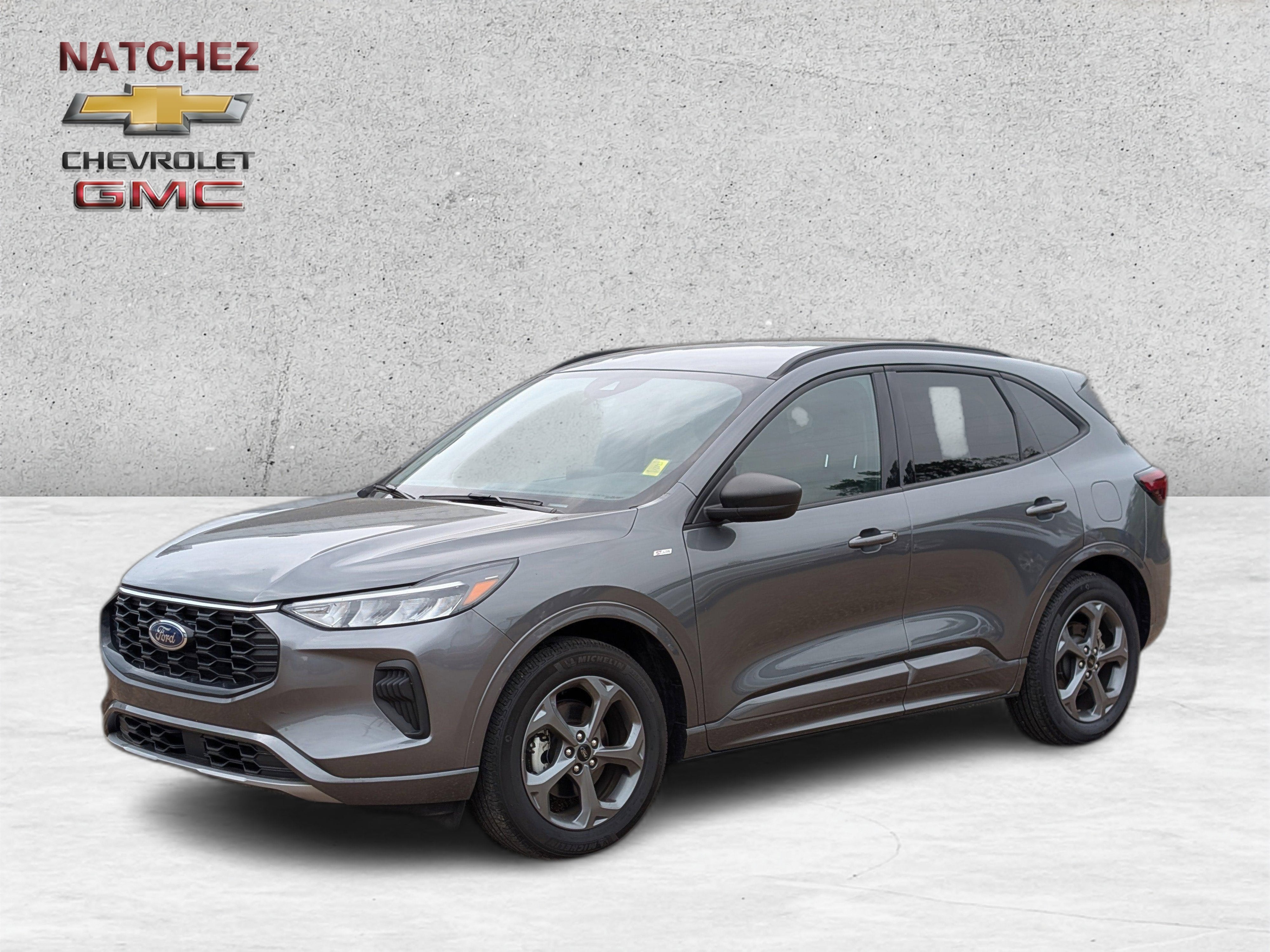 2024 Ford Escape ST-Line in Gray — front three-quarter view