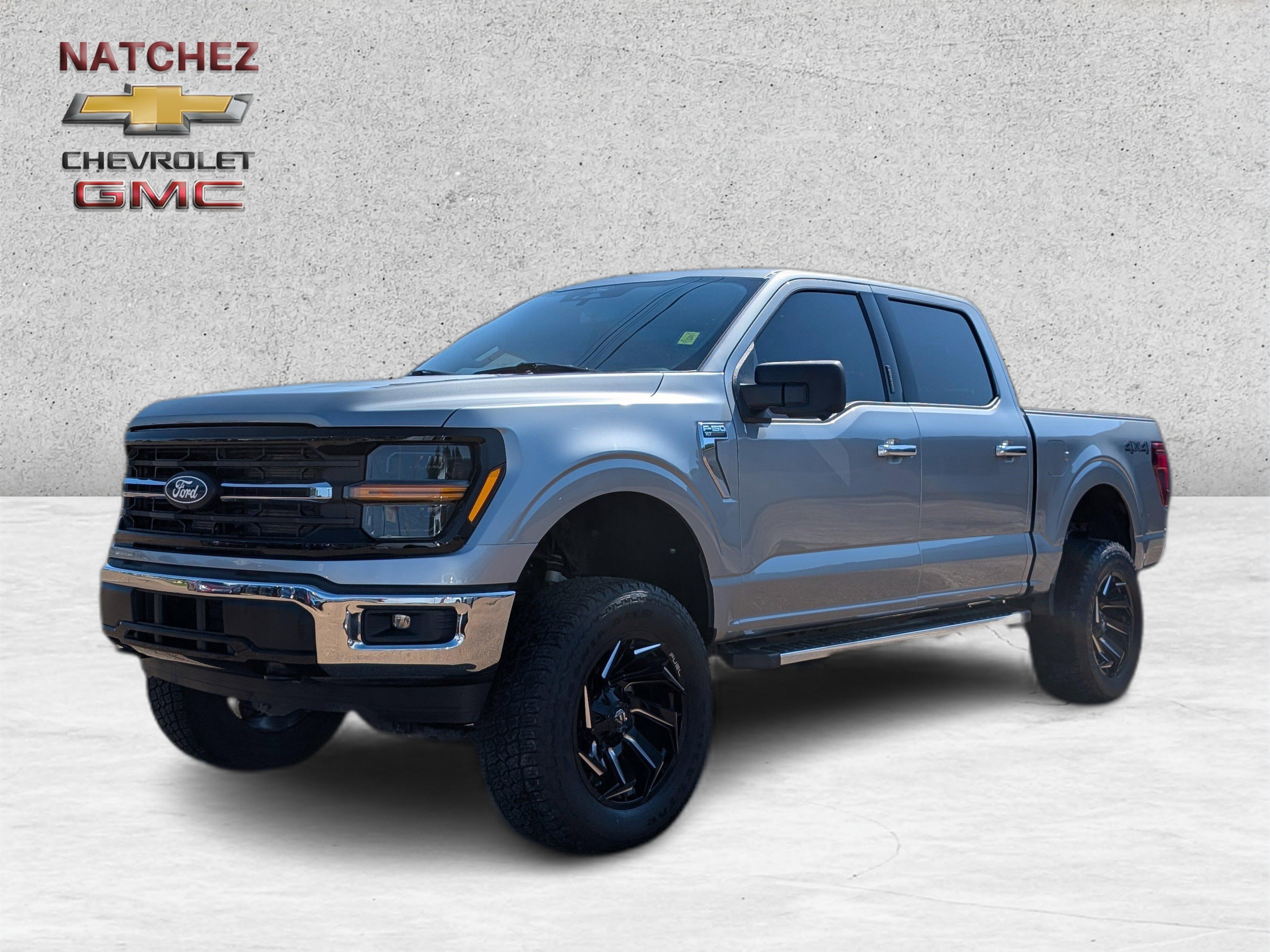 2024 Ford F-150 XLT in Silver — front three-quarter view