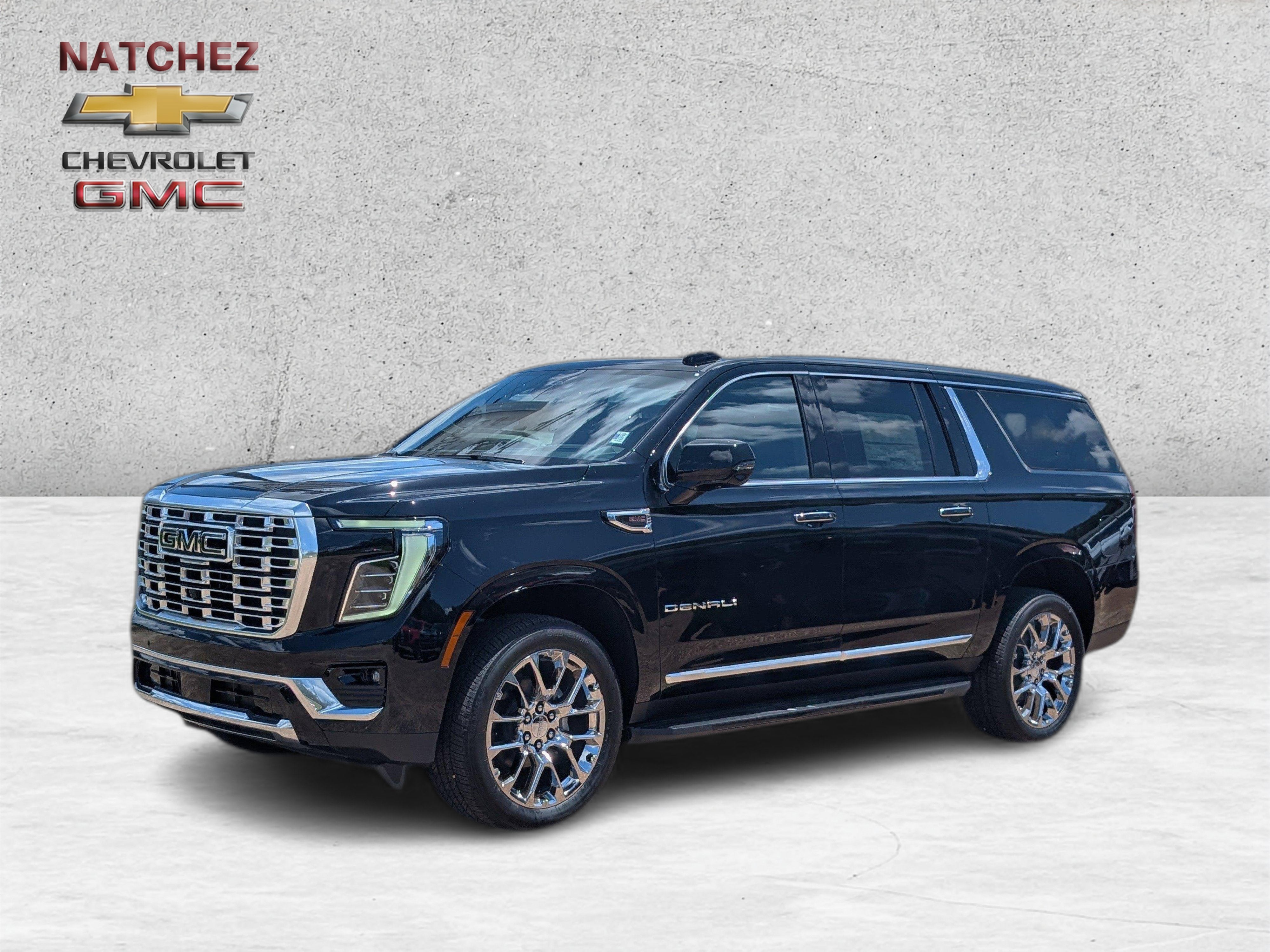 2026 GMC Yukon XL Denali in Onyx Black — front three-quarter view