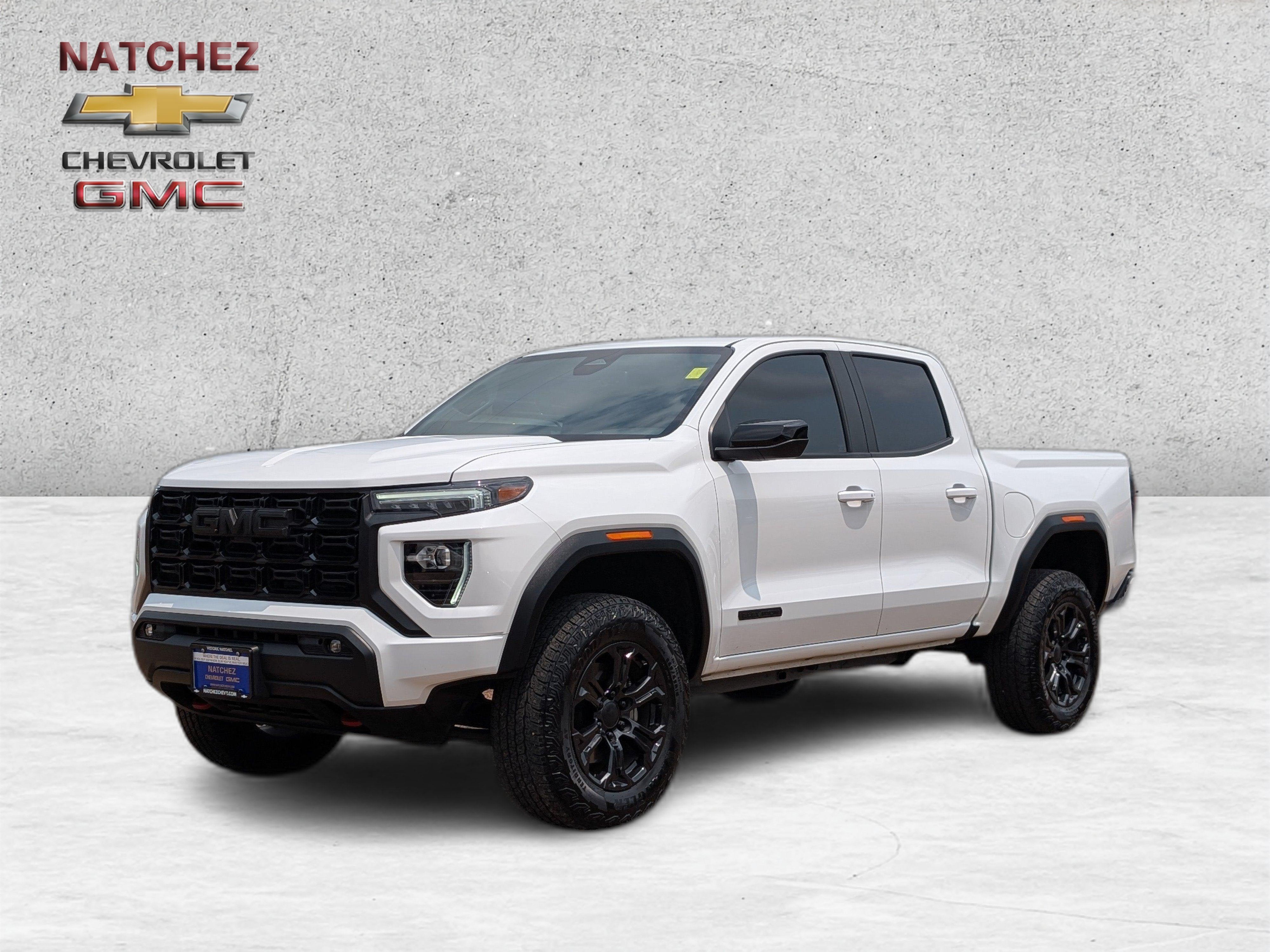 2024 GMC Canyon Elevation in Summit White — front three-quarter view