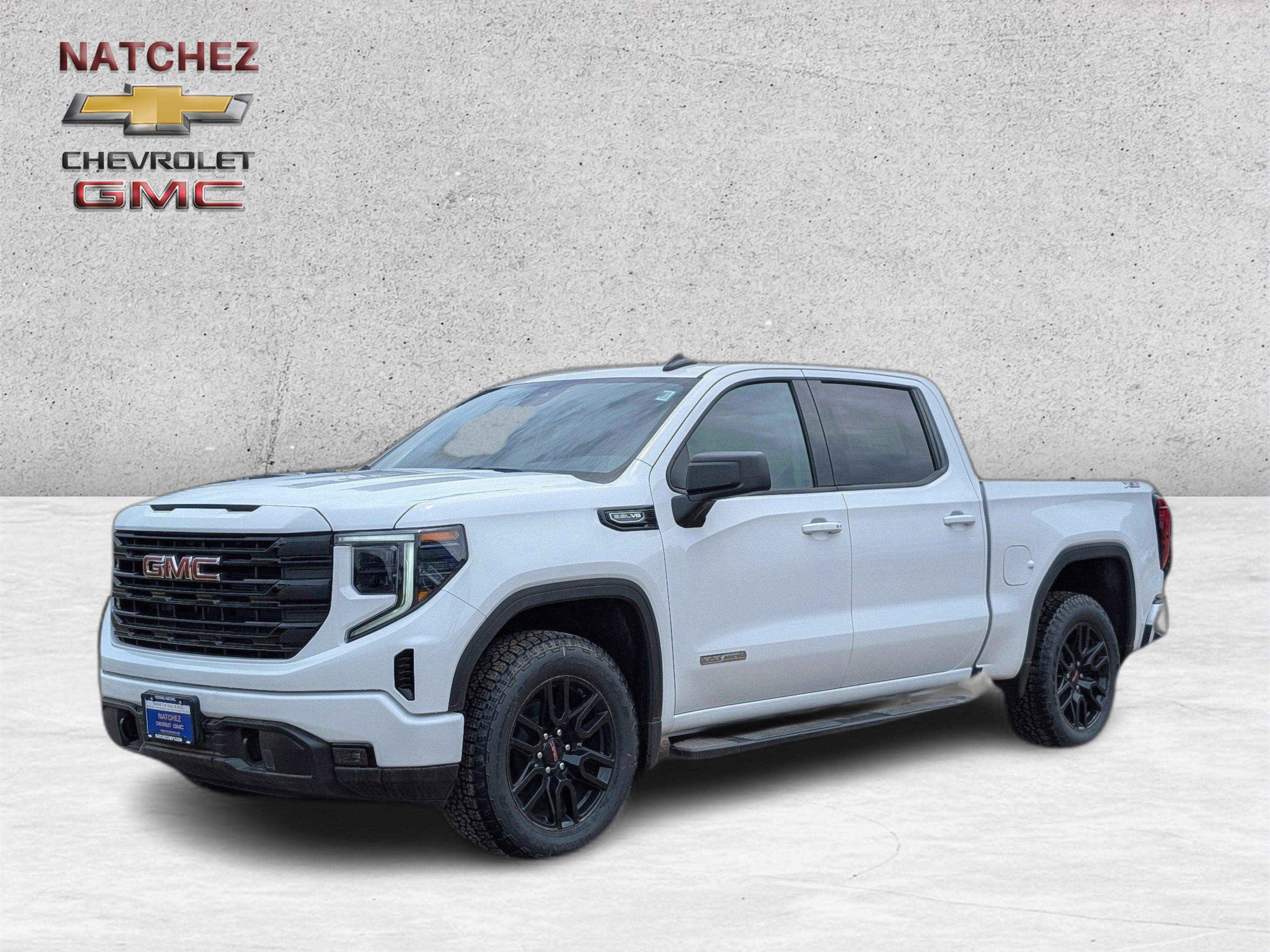 2026 GMC Sierra 1500 Elevation in Summit White — front three-quarter view