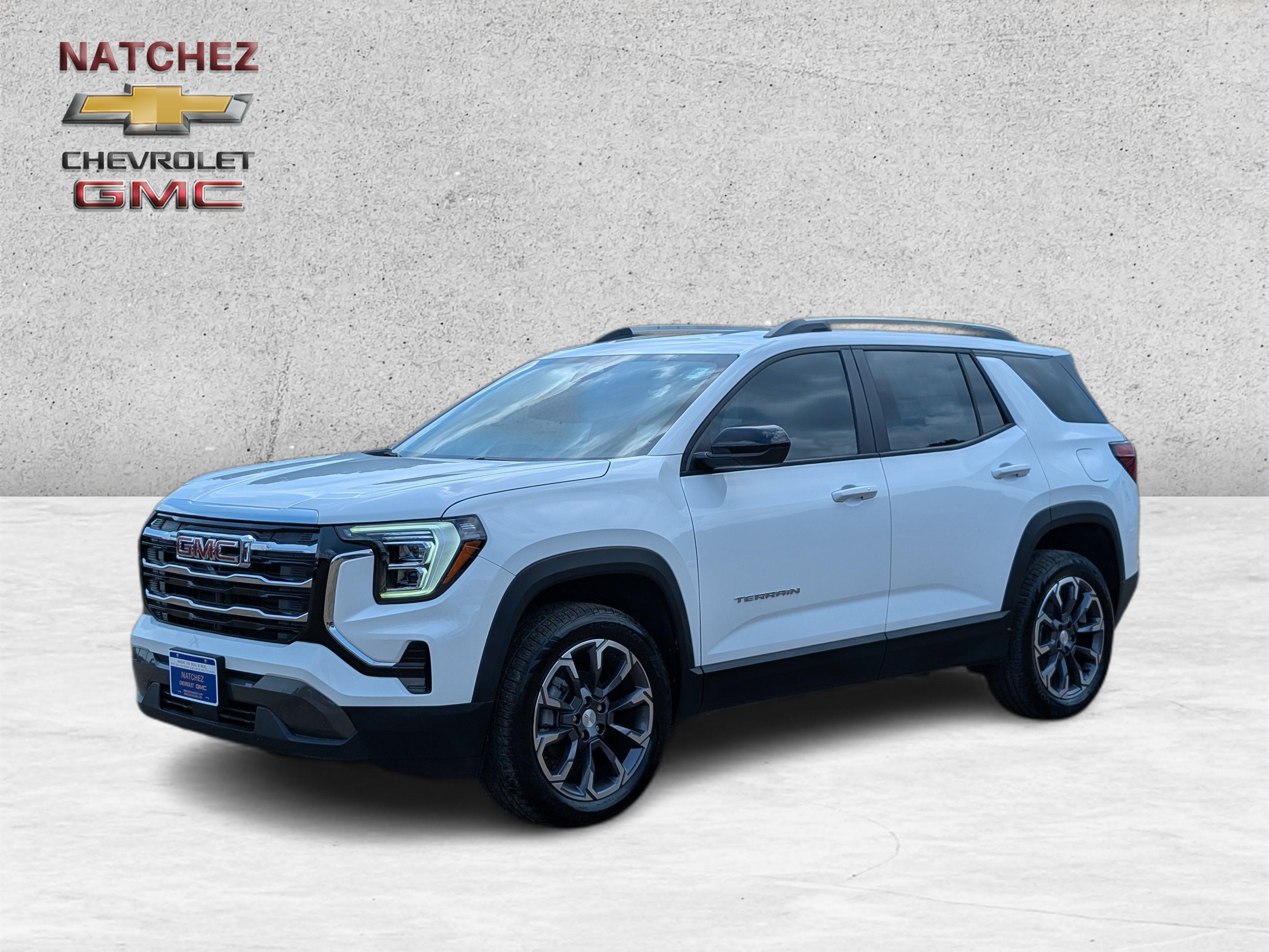2026 GMC Terrain Elevation in Summit White — front three-quarter view