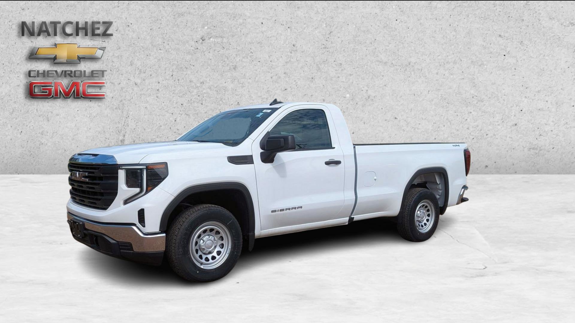 2025 GMC Sierra 1500 Pro in Summit White — front three-quarter view