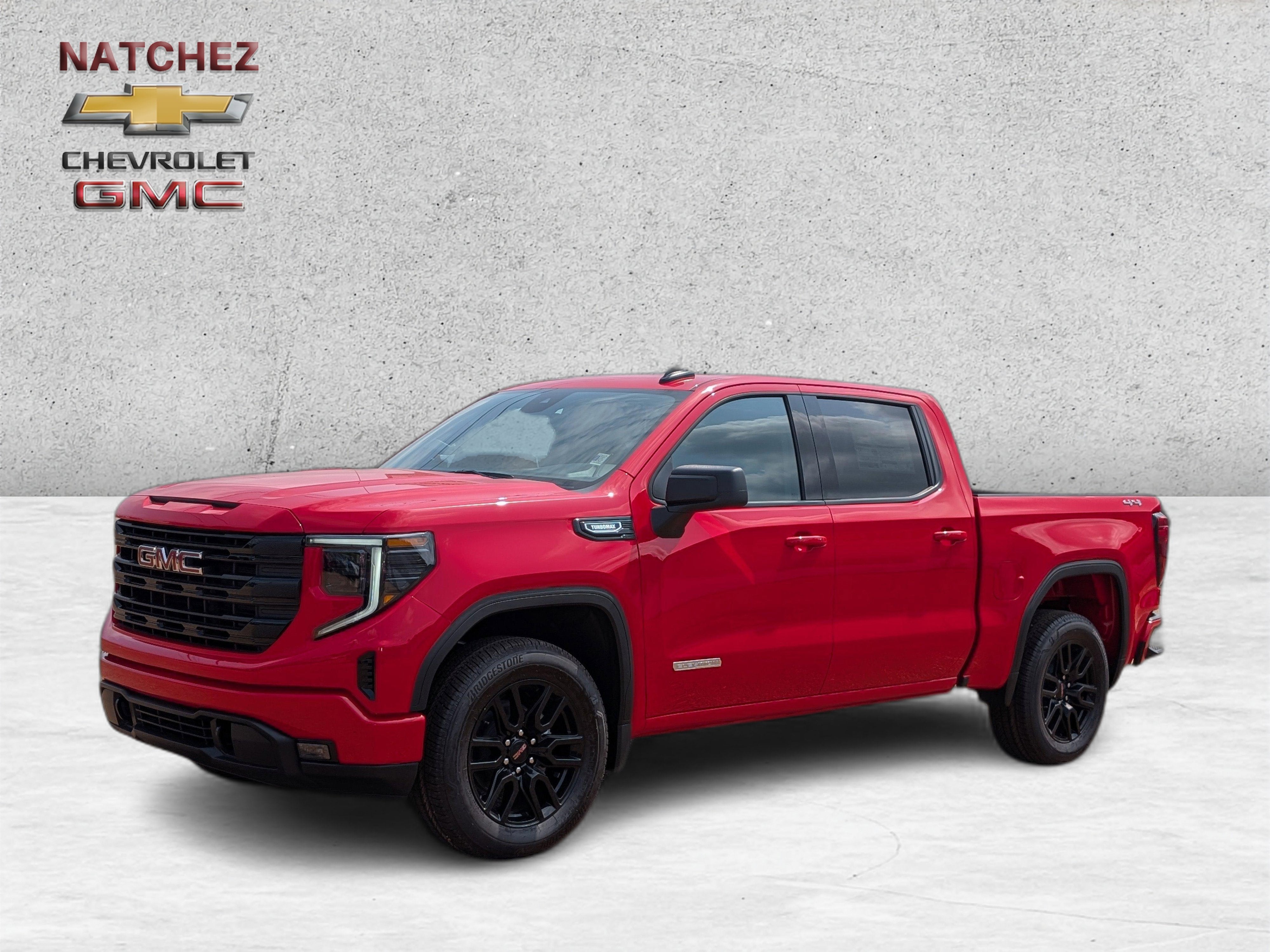 2026 GMC Sierra 1500 Elevation in Cardinal Red — front three-quarter view