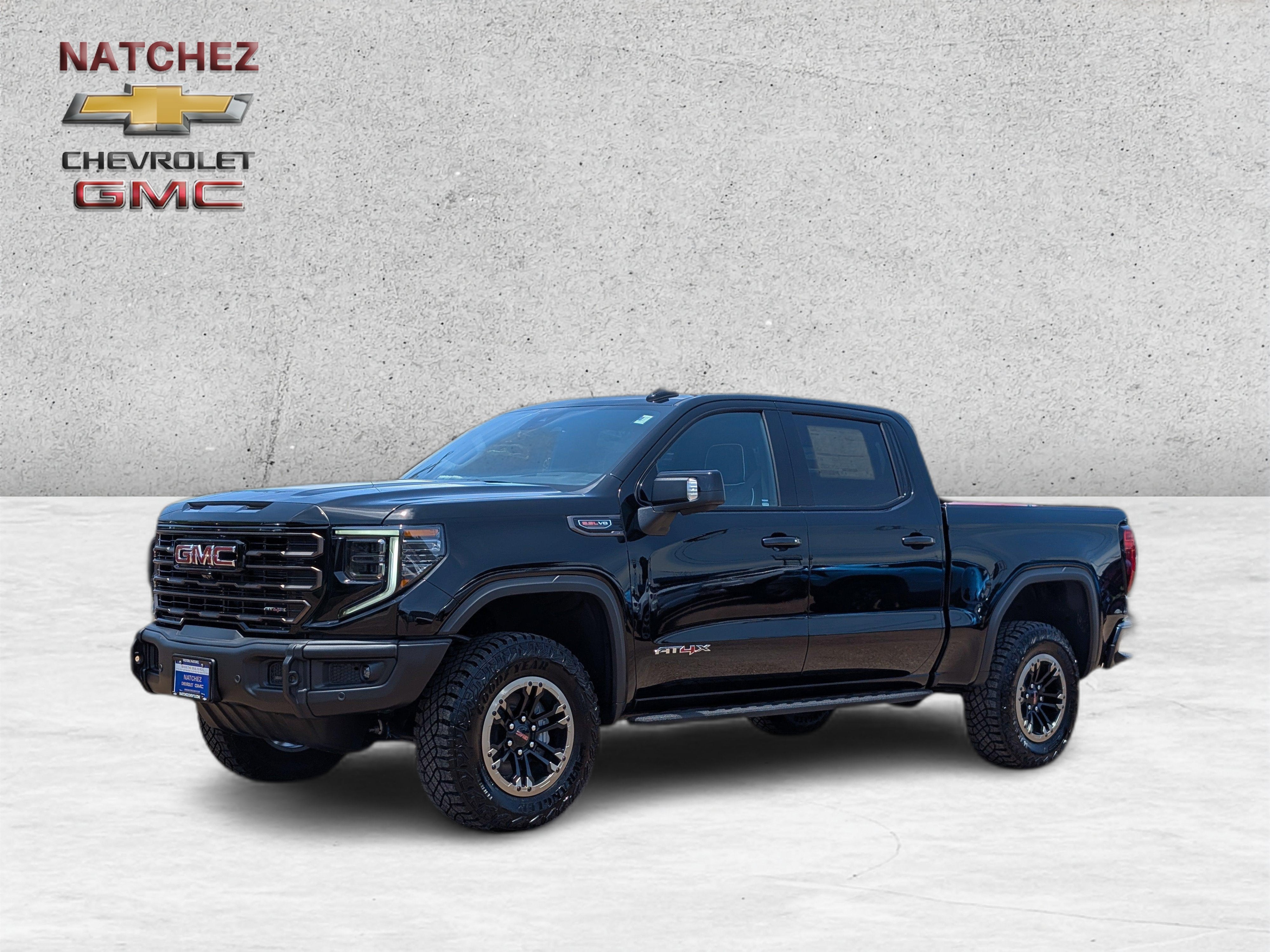 2026 GMC Sierra 1500 AT4X in Onyx Black — front three-quarter view