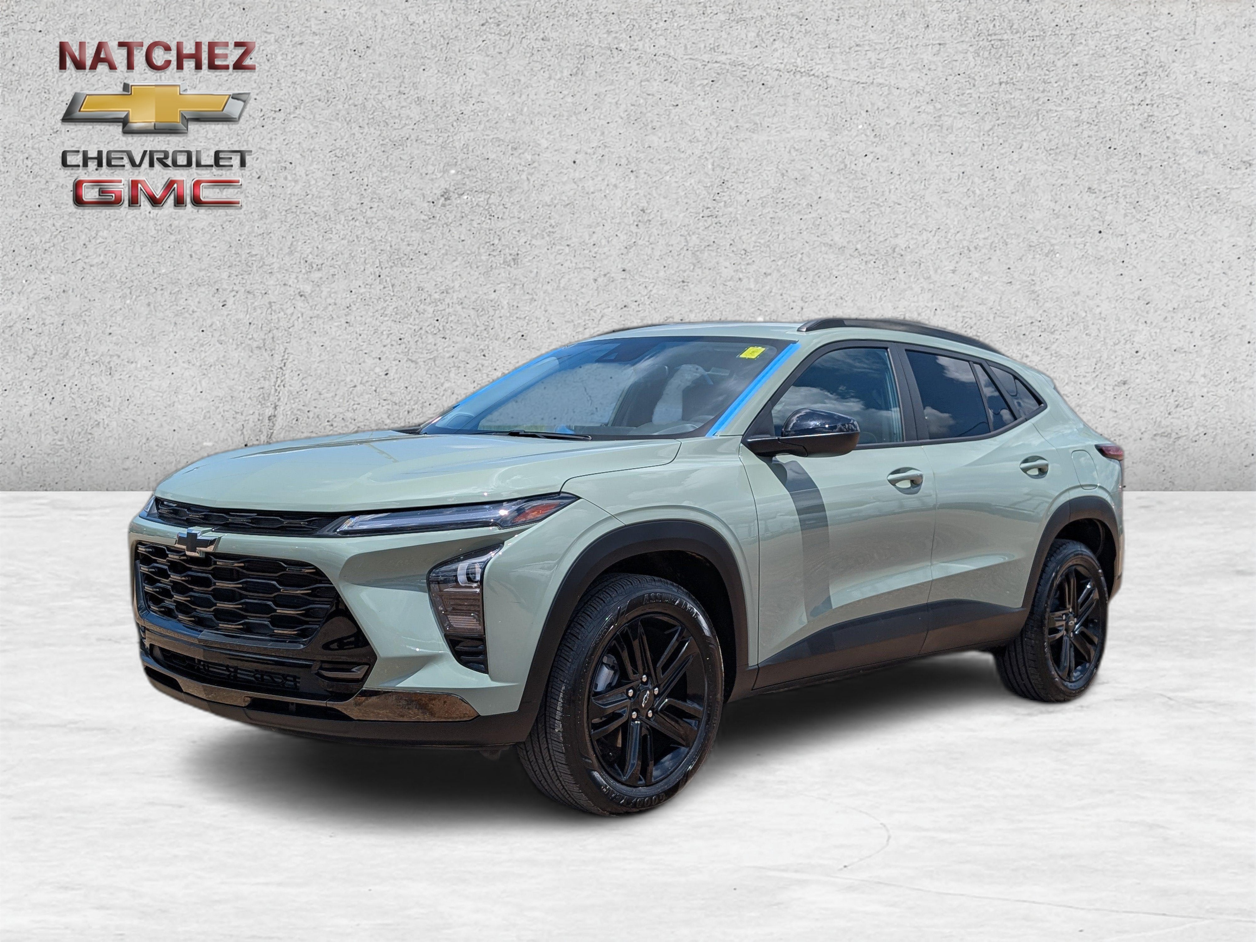 2025 Chevrolet Trax ACTIV in Cacti Green — front three-quarter view